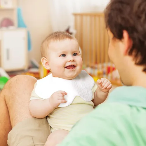 Vista 2 de Baberos de muselina para bebés, baberos para babero de dentición para bebé niña o niño de muselina de algodón