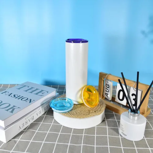 Vista 6 de 5 tapas delgadas de 20 onzas para vaso de repuesto, de plástico, resistentes a salpicaduras, de silicona, a prueba de derrames, tapa deslizante