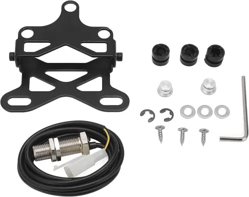 Vista 8 de KIMISS Velocímetro y tacómetro para motocicleta, universal para 1/2/4 cilindros ATV UTV, DC 12V medidor de velocidad digital con retroiluminación