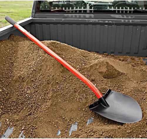 Vista 9 de A.M. Leonard Pala de punta redonda, mango tubular de acero de aleación de 48 pulgadas