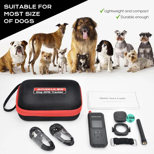 Vista 9 de Aorkuler Rastreador GPS para perros – Sin teléfono, sin señal, sin suscripción Dirección en tiempo real y distancia de hasta 3.5 millas Diseñado