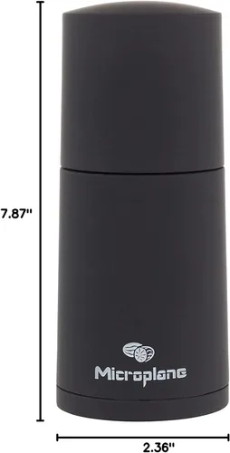 Vista 10 de Microplane Molinillo manual de especias - Molinillo de canela y rallador de nuez moscada (negro)