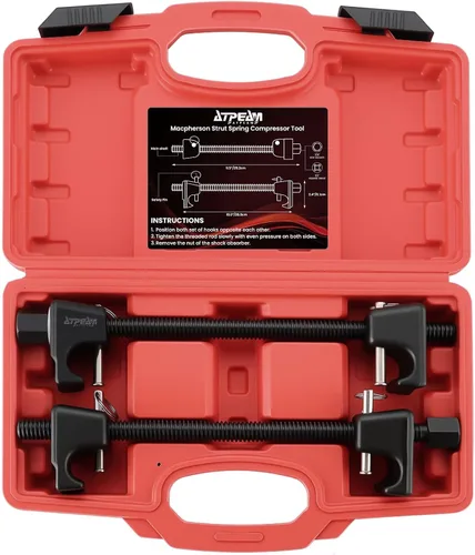 ATPEAM Macpherson - Compresor de resorte de puntal, 2 piezas, resistente, compresor de resorte, herramienta instaladora, enchufe de 7/8 pulgadas,