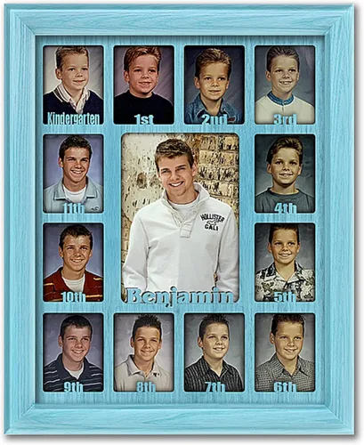 Portarretratos de Northland para años escolares, con capacidad para doce fotos escolares de 2.5 x 3.5 pulgadas y fotos de jardín de infantes a