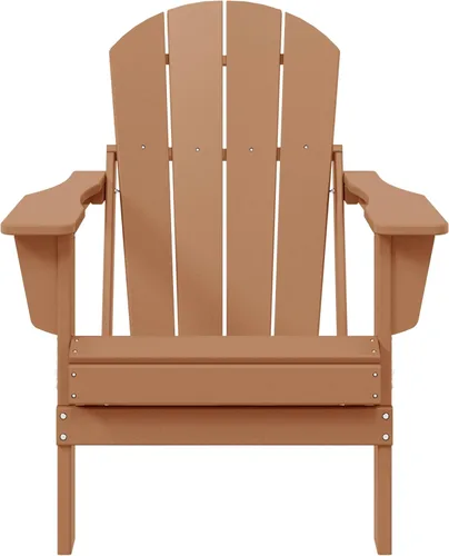 Vista 33 de WestinTrends Malibu - Juego de 2 sillas Adirondack plegables de polietileno para exteriores, color blanco