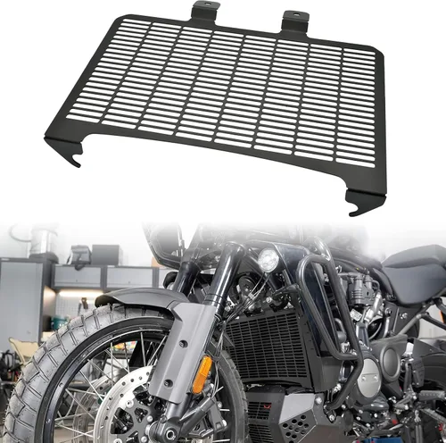 Cubierta de radiador para Pan America 1250, cubierta de radiador de aluminio negro, protección del motor, red de tanque de malla para Harley Pan