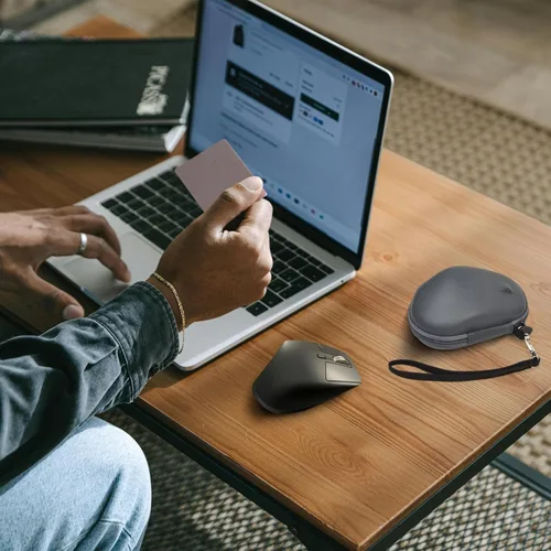 Vista 6 de Estuche rígido de transporte para Logitech MX Master 4 / MX Master 3S / 3 / 2S Ratón inalámbrico avanzado Ratón inalámbrico, portátil de viaje Gris