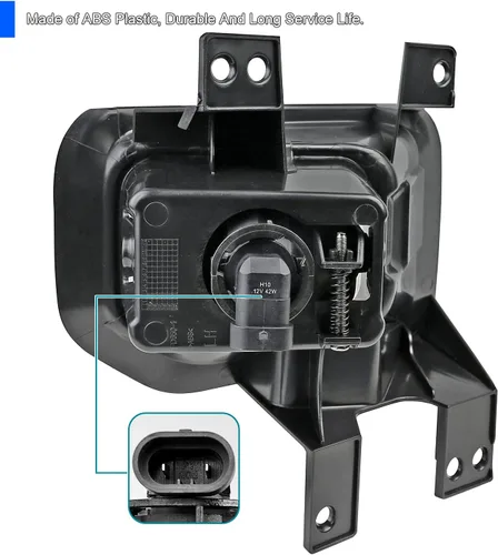 Vista 4 de SPEC-D TUNING Luces antiniebla transparentes para conducción de parachoques + bombillas compatibles con Ford F150 F-150 Pickup L+R Pair 2015-2017
