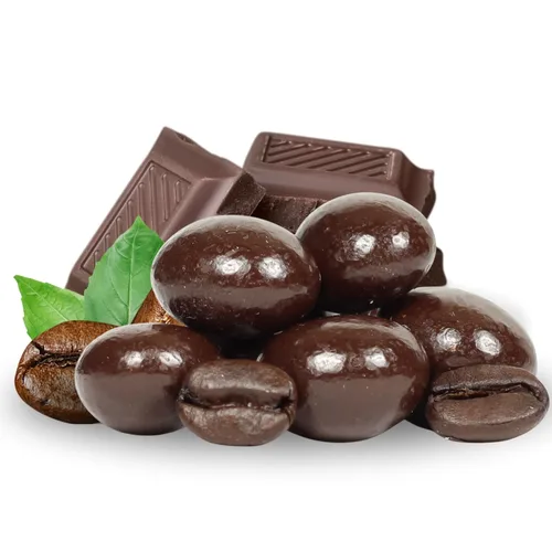 Granos de café expreso cubiertos de chocolate oscuro - de It's Delish, bolsa de 1 libra | Snack para amantes del café | Dulces de chocolate gourmet