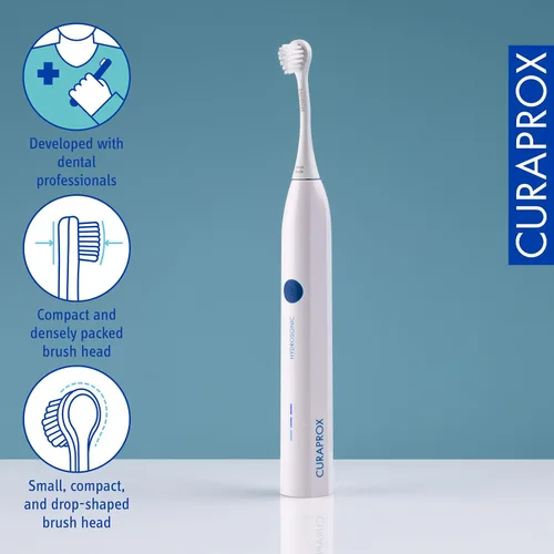 Vista 4 de Curaprox Cepillo de dientes Hydrosonic Easy Sonic - para el cuidado diario de las encías y el control de la placa Simple, eficaz, confiable Un
