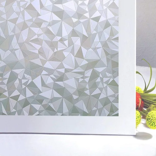 Vista 7 de Película decorativa de privacidad para ventana, película 3D para puerta, película reflectante de adherencia estática, protección de privacidad