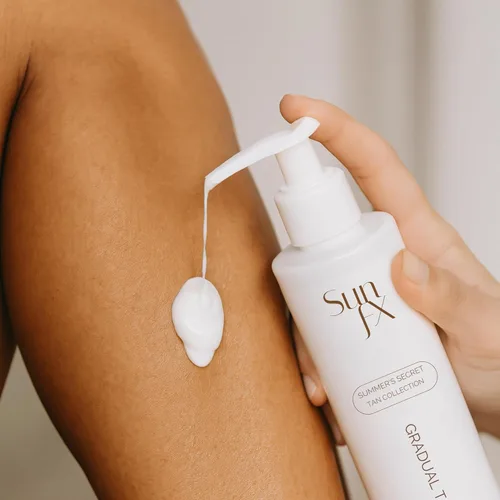 Vista 5 de SunFX Loción corporal bronceado gradual autobronceador Hidratante extensor de bronceado hidratante sin olor Construye tu brillo de sol a oscuro
