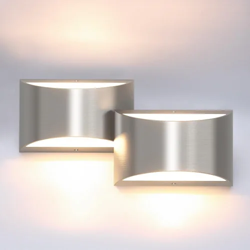 Vista 18 de Aipsun Aplique de Pared de Latón Cepillado Luces de Pared Interiores con Cableado Directo 1 Paquete Luz de Montaje en Pared Hacia Arriba y Hacia