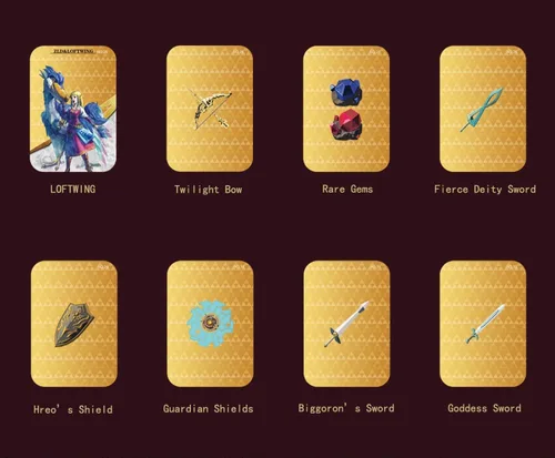 Vista 5 de Caja de 32 tarjetas Zleda NFC para TLOZ Amllbo Compatible Switch Games BOTW Link