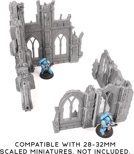 Vista 7 de Tabletop Terrain Sci-Fi Ruin Set 2 - Terreno modular de ciencia ficción para juegos de guerra de mesa Ruinas competitivas 1.102 in 1.260 in
