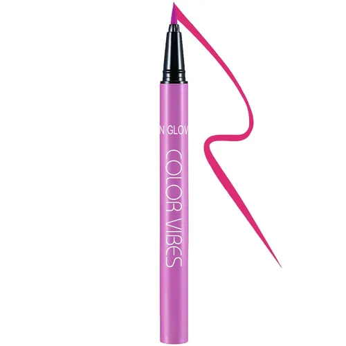 Lápiz delineador de ojos impermeable fucsia neón, 8 tonos coloridos, a prueba de manchas, acabado mate, de larga duración