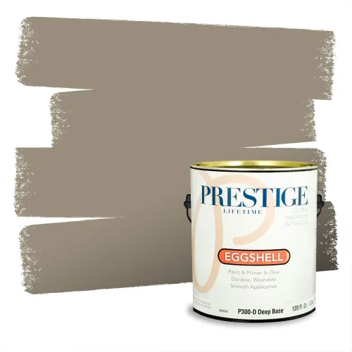 Vista 85 de Prestige Paints - Pintura exterior e imprimación en uno, 1 galón, plano, compatibilidad comparable con el color menta «Whipped Mint» de Behr
