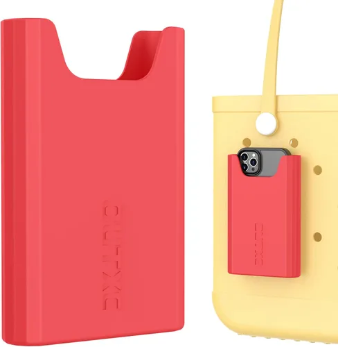 Vista 20 de OUTXE Soporte de teléfono de silicona para bolsa Bogg, accesorio de dijes porta estuches de teléfono compatible con todas las bolsas Bogg, soporte