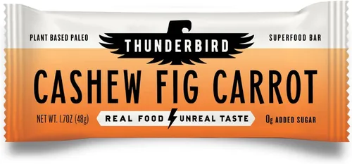 Vista 10 de Thunderbird Bars - Bocadillo energético, sin gluten con proteínas, comida real saludable, paleo vegano sin OMG, sin azúcar añadido, sabor a anacardo