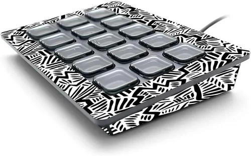 MightySkins Skin para Elgato Stream Deck - Negro abstracto Cubierta protectora de vinilo duradera y única Fácil de aplicar, quitar y cambiar de