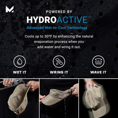 Vista 5 de MISSION Cooling Apex Hat - Unisex Baseball Cap - Lightweight & Adjustable - Cools Up to 2 Hours - UPF 50 Sun Protection