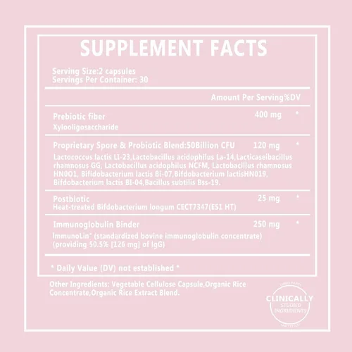 Vista 5 de Probióticos vaginales para mujeres, equilibrio de pH con prebióticos y mezcla de probióticos Lactobacillus, suplemento de salud vaginal, promueve