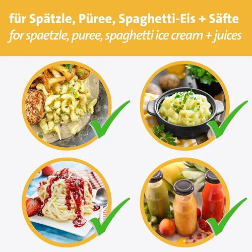 Vista 6 de Spaetzle fabricante de fideos redondos clásicos de Westmark