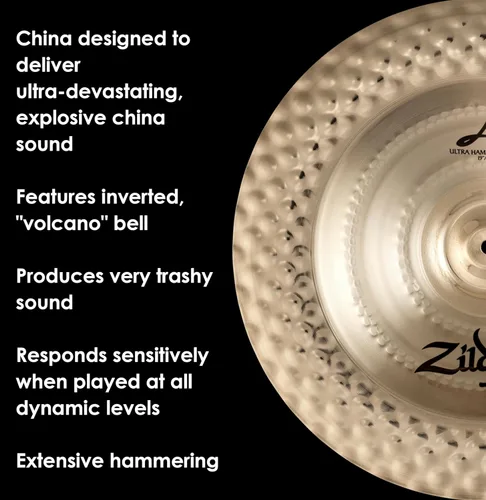 Vista 4 de Avedis Zildjian Company Ultra Hammered China - 19 pulgadas