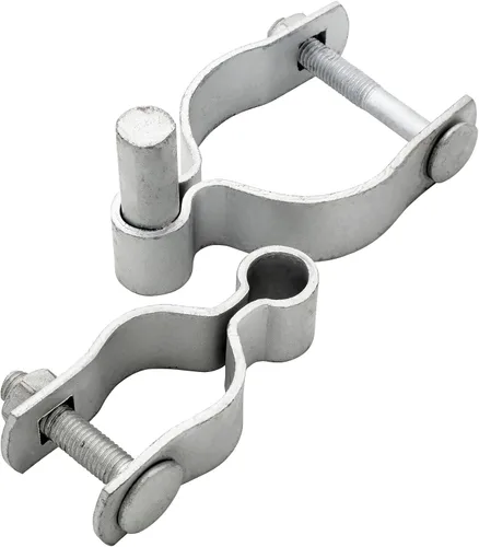 Vista 2 de HITTITE Bisagra de poste de valla de enlace de cadena de 1-3/8 pulgadas x 2-3/8 pulgadas, bisagras de puerta resistentes con bisagras hembra