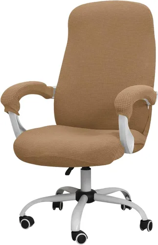 Vista 68 de Forcheer - Fundas elásticas para reposabrazos de silla de oficina, resistentes al agua, de Spandex y Jacquard, para sillas de oficina y computadora