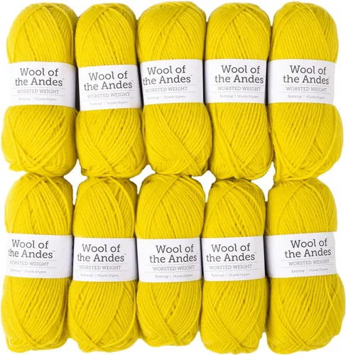 Vista 7 de Knit Picks Wool of the Andes Tan - Paquete de hilo de lana 100% para tejer Almendra