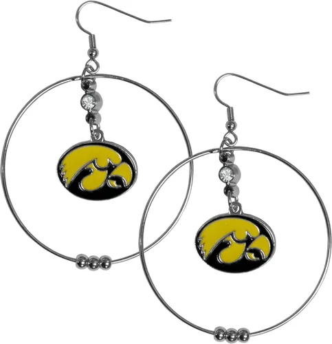 Vista 12 de Siskiyou Sports Pendientes de aro NCAA, 2 pulgadas