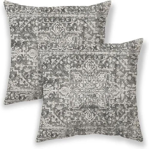 Vista 32 de BETGINY Fundas de almohada boho 12x20, almohadas decorativas al aire libre de diseño étnico azul y blanco para sofá, funda de cojín