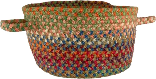 Vista 55 de Capel American Heritage Barn Blue Alfombra Trenzada de Cesta de 0' 12" Azul granero
