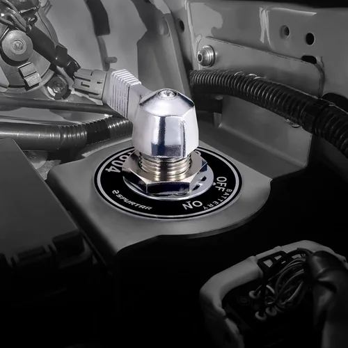 Vista 2 de Spurtar Interruptor de desconexión de batería de 12 V, 24 V, 48 V, resistente, apagado de batería, aislador, interruptor de apagado de energía, 200