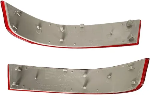 Vista 2 de Riloer Reflector de parachoques trasero de lente roja para automóvil, compatible con Mercedes-Benz Gl320 2007-2008, Gl450 2007-2009, Gl550