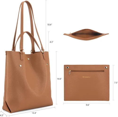 Vista 4 de Montana West Tote Bag for Women Purses and Handbags Top Handle Satchel Bag Large Shoulder Handbag