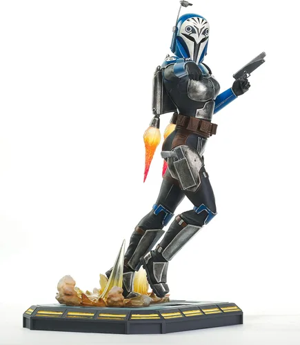 Vista 5 de Diamond Select Toys Star Wars The Clone Wars: Bo Katan - Estatua a escala 1:7, multicolor, 11 pulgadas