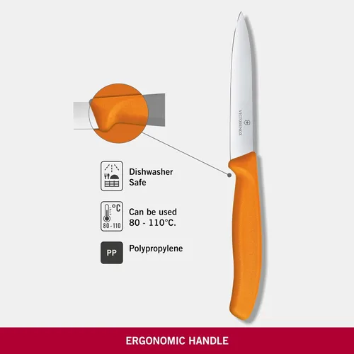 Vista 4 de Victorinox Swiss Classic - Cuchillo de pelar con borde dentado, Straight