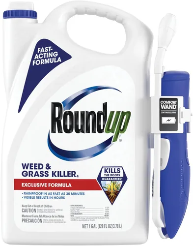 Vista 35 de Roundup Concentrado para eliminar malezas y hierbas, uso en y alrededor de macizos de flores, pasarelas y otras áreas de tu patio, 35.2 onzas