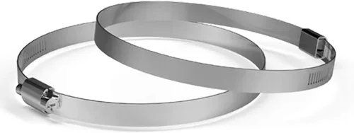 AC Infinity Abrazaderas para conductos de acero inoxidable, 4 pulgadas (paquete de 2) para conductos, calefacción, refrigeración, escape, ventilación