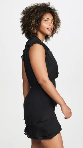 Vista 5 de Parker Vestido corto de manga con volteo tangia para mujer