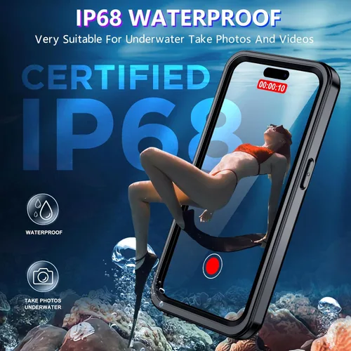 Vista 3 de 2025 Nuevo Diseñado para iPhone 15 Pro Max Funda Impermeable, [Compatible con MagSafe][Protector de Pantalla y Cámara Incorporado][Cuerpo Completo a