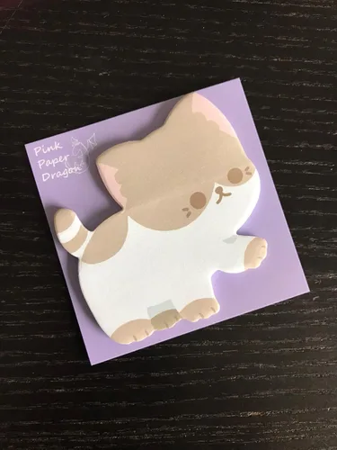 Vista 9 de Kawaii Sticky Notes - Paquete de 6 blocs de notas autoadhesivas con forma de animal lindo para el hogar, la oficina y los regalos