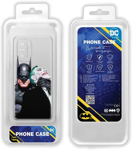 Vista 2 de ERT GROUP Mobile Phone Case for Xiaomi MI 11i REDMI K40K40 PROPoco F3 F3 PRO Original and Officially Licensed DC Pattern Batman & Joker 001 Adapted