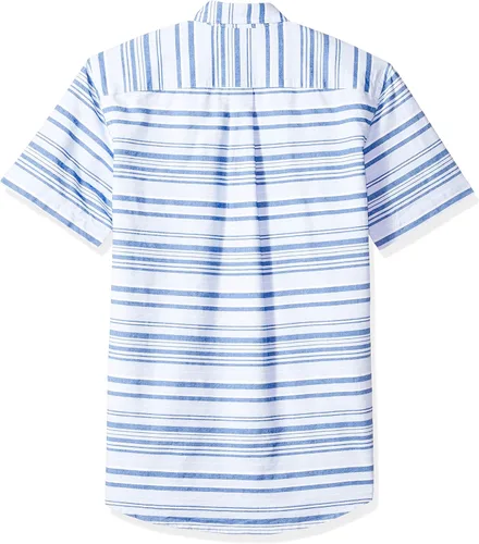 Vista 3 de Tienda Essentials Camisa oxford, ajuste regular, de manga corta, con bolsillo, para hombre