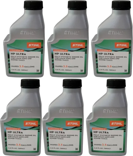 STIHL 0781 313 8010 6.4 onzas de aceite de motor de alto rendimiento Ultra 2 ciclos, paquete de 6