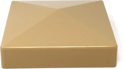 Vista 6 de Tapa para poste de valla de vinilo piramidal de plástico de 5 x 5 (5.000 in x 5.000 in), color negro o blanco, múltiples cantidades para postes