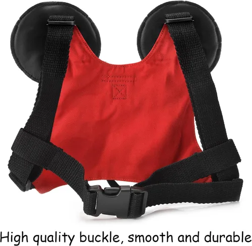 Vista 3 de Cinturón antipérdidas para niño pequeño con minicorrea de seguridad para niños y niñas, Rojo