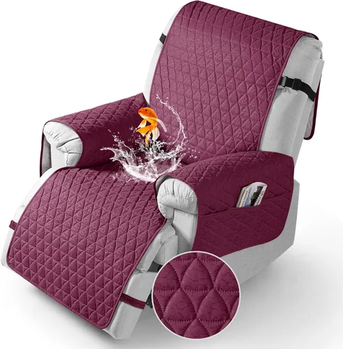 Vista 18 de TAOCOCO Funda para Sillón Reclinable 100% Impermeable - Funda para Sillón Reclinable con Gránulos Antideslizantes, Fundas para Sillas Reclinables